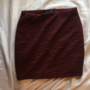 F21 textured mini skirt